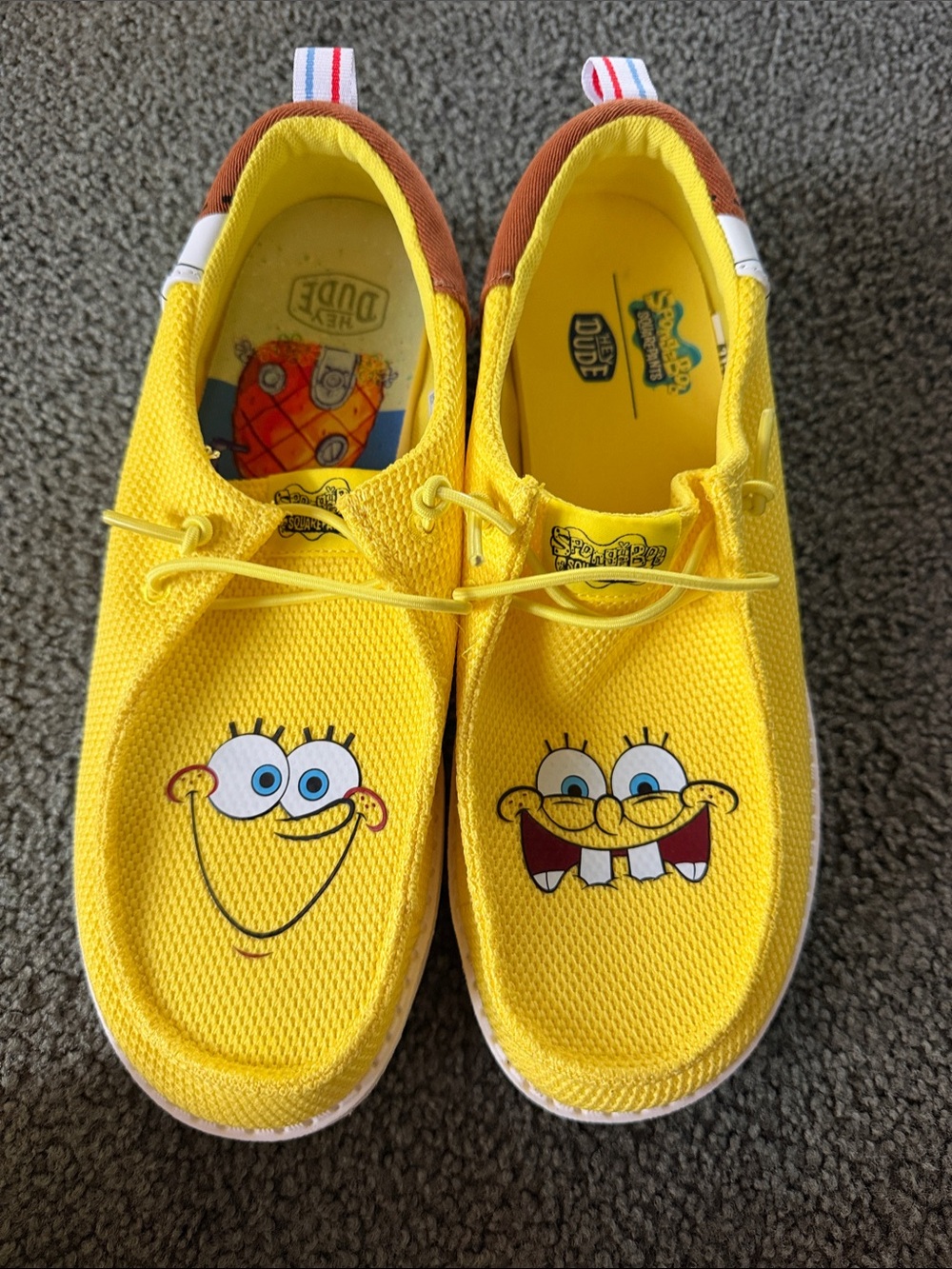 SpongeBob SquarePants Yellow Slip-On Sneakers